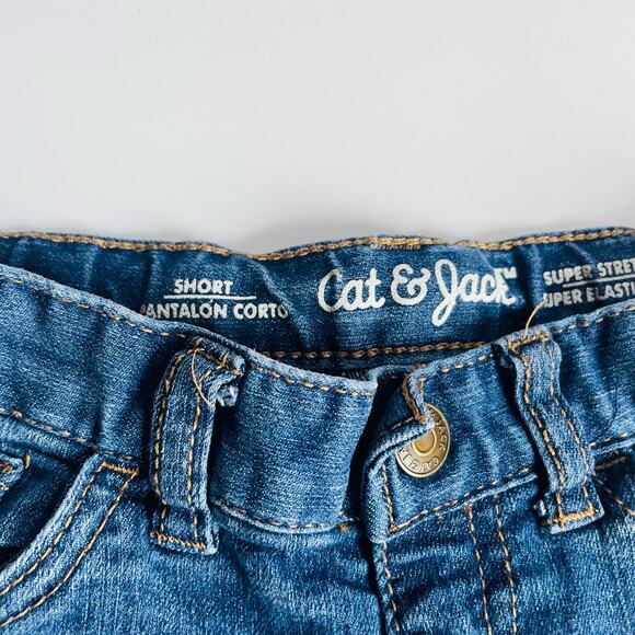 🛍️4 for $20🛍️ Cat & Jack Toddler Shorts Size 4T Denim Casual Shorts Adjustabl - Picture 5 of 9